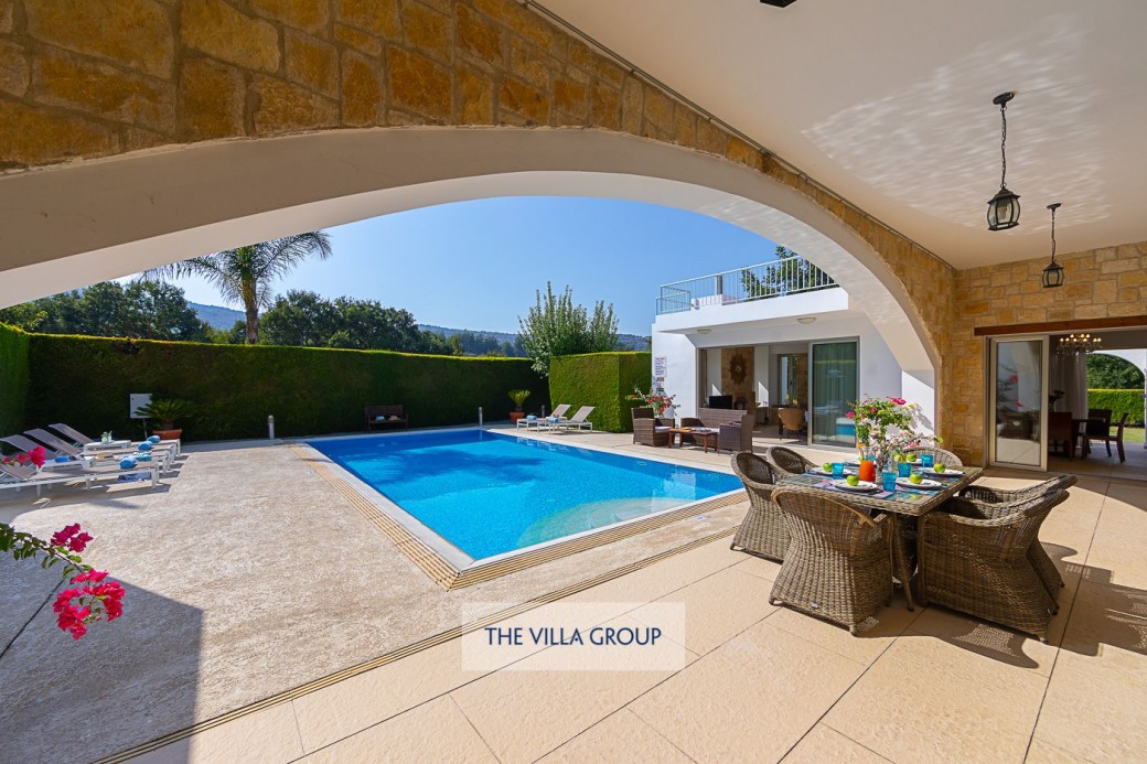 The villa has been built with both traditional and colonial-influenced design