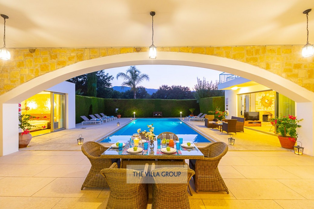 The villa is built on one level