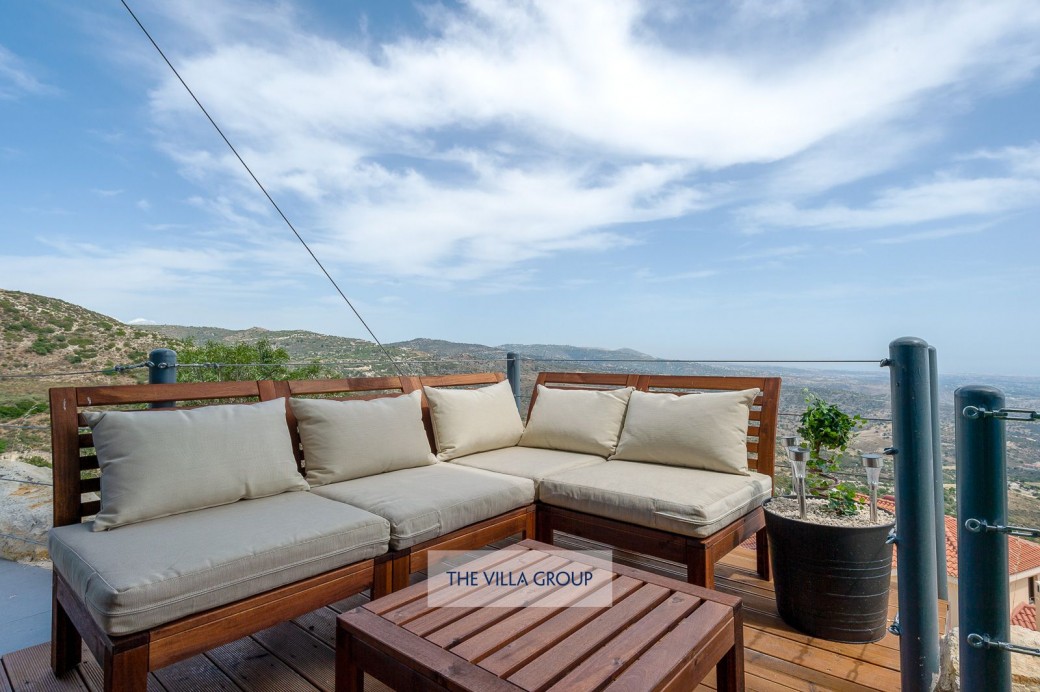 Plenty of outside furniture for relaxing and enjoying your stay