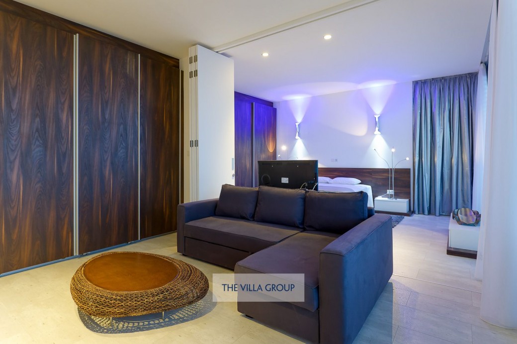 Master suite in the evening