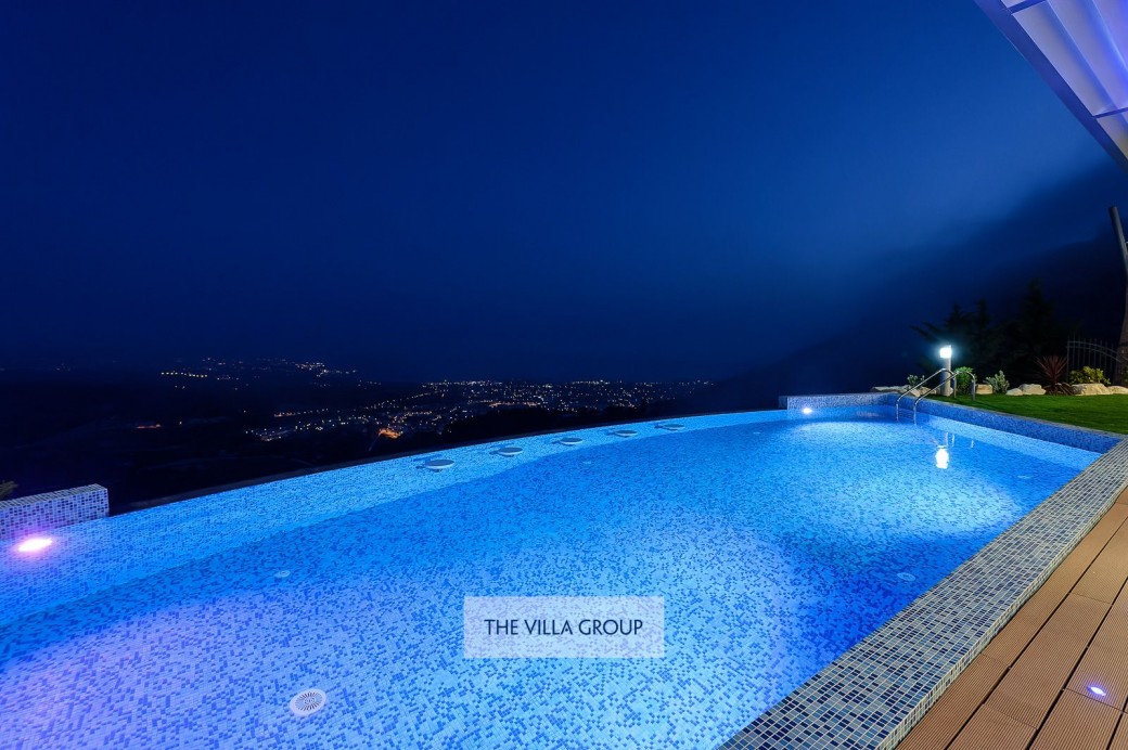 Evening time views from the villa