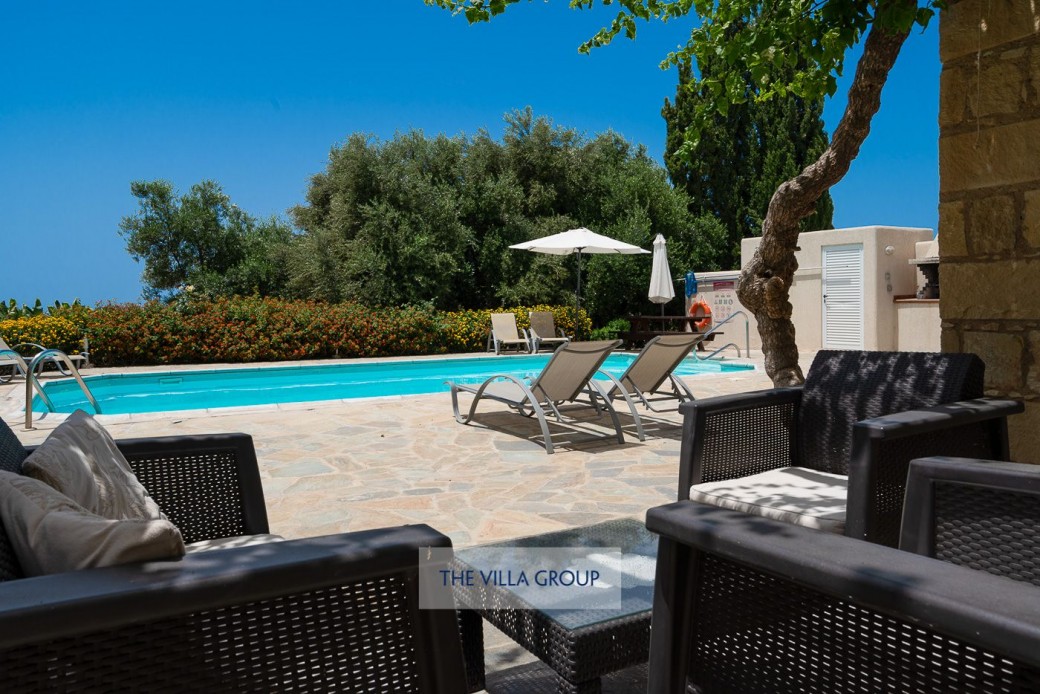 Outside furniture for relaxing under the Cyprus sunshine