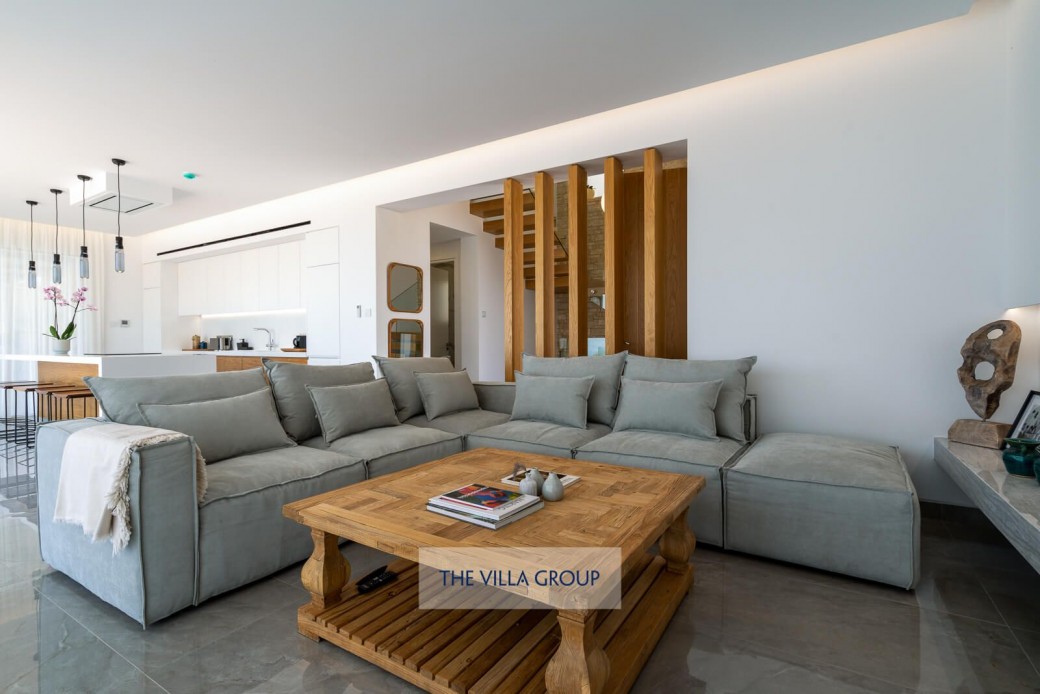 Open plan living, dining and kitchen area