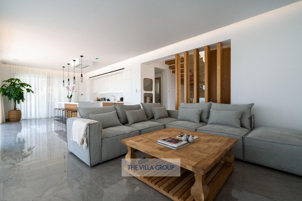 Open plan living, dining and kitchen area