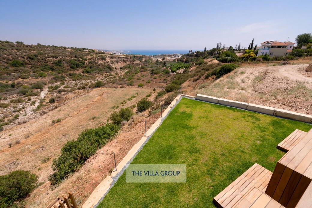 Superb panoramic views of the surrounding area and the Mediterranean Sea.
