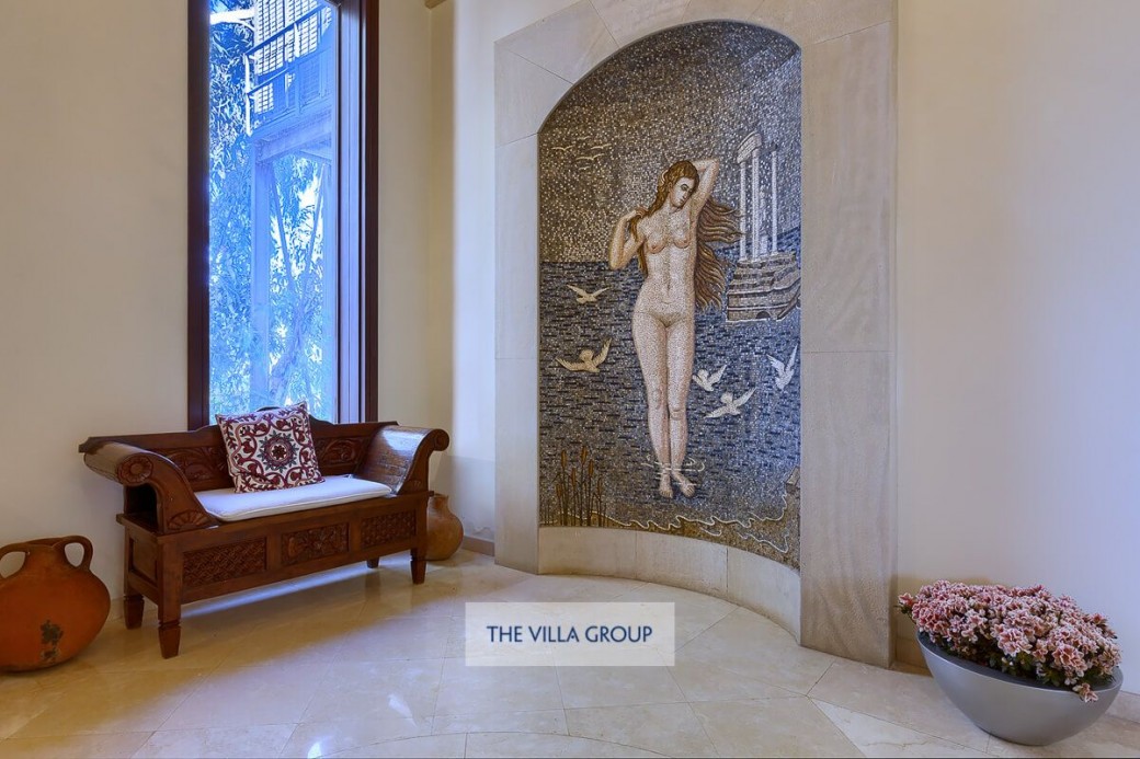 Stunning mosaic feature of the Goddess, Aphrodite