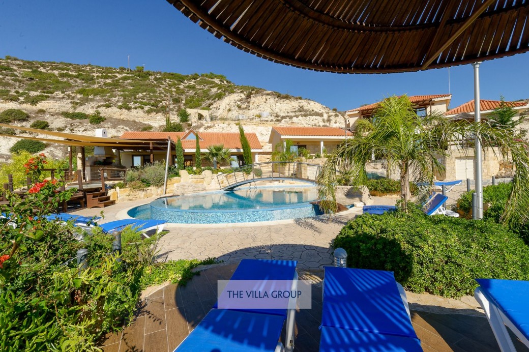 Plenty of sunbeds set the scene for relaxing under the Cyprus sun