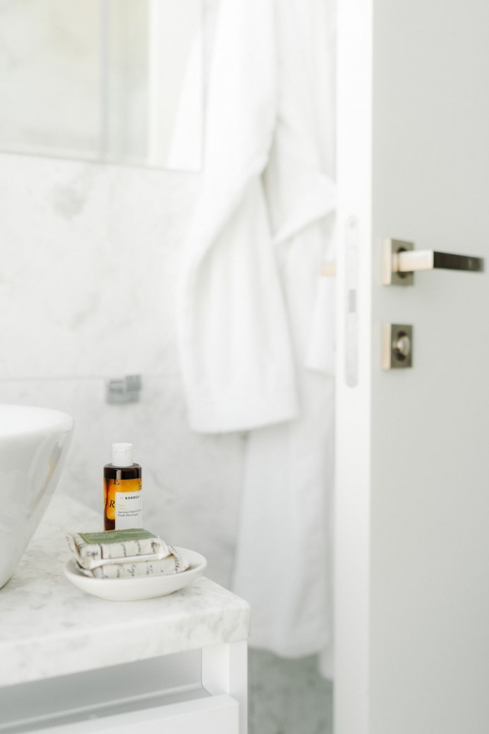 Natural bath and beauty products included