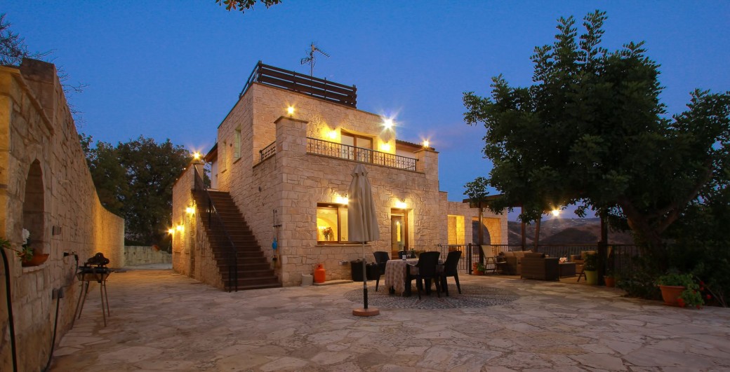 Villa at evening time