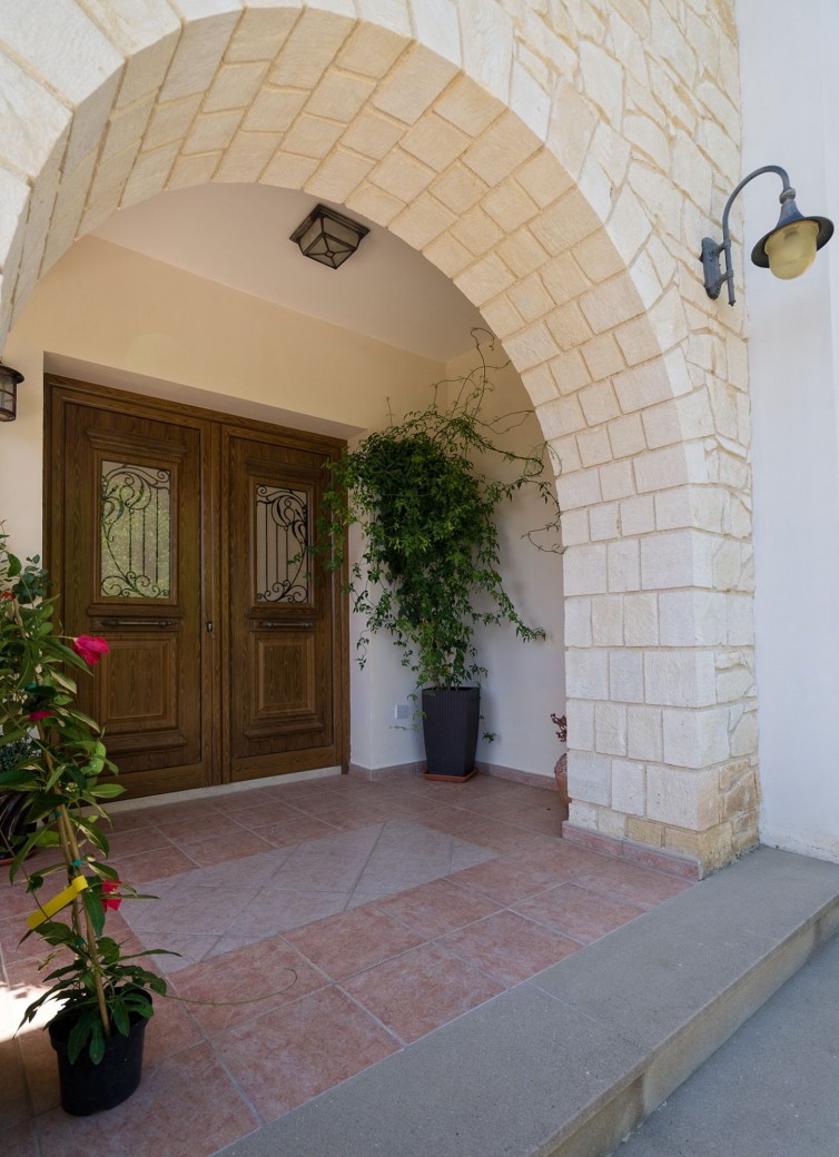 Entrance to the villa