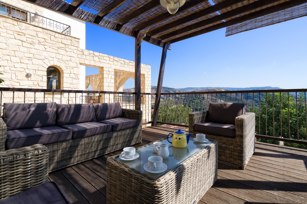 Furnished terrace for relaxing