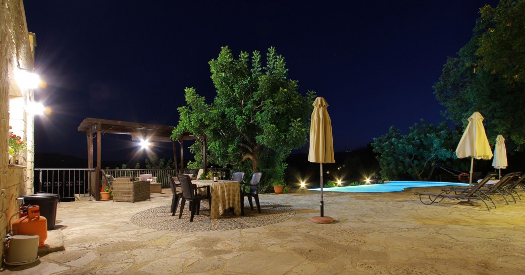 Spacious outside area