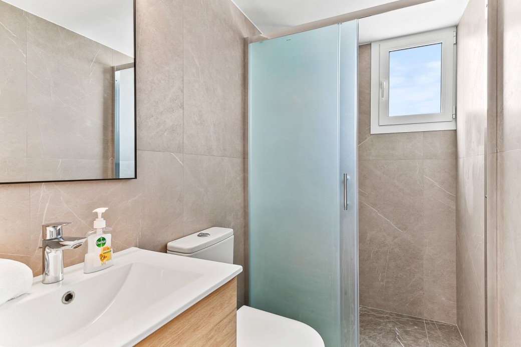 Adjacent family shower room