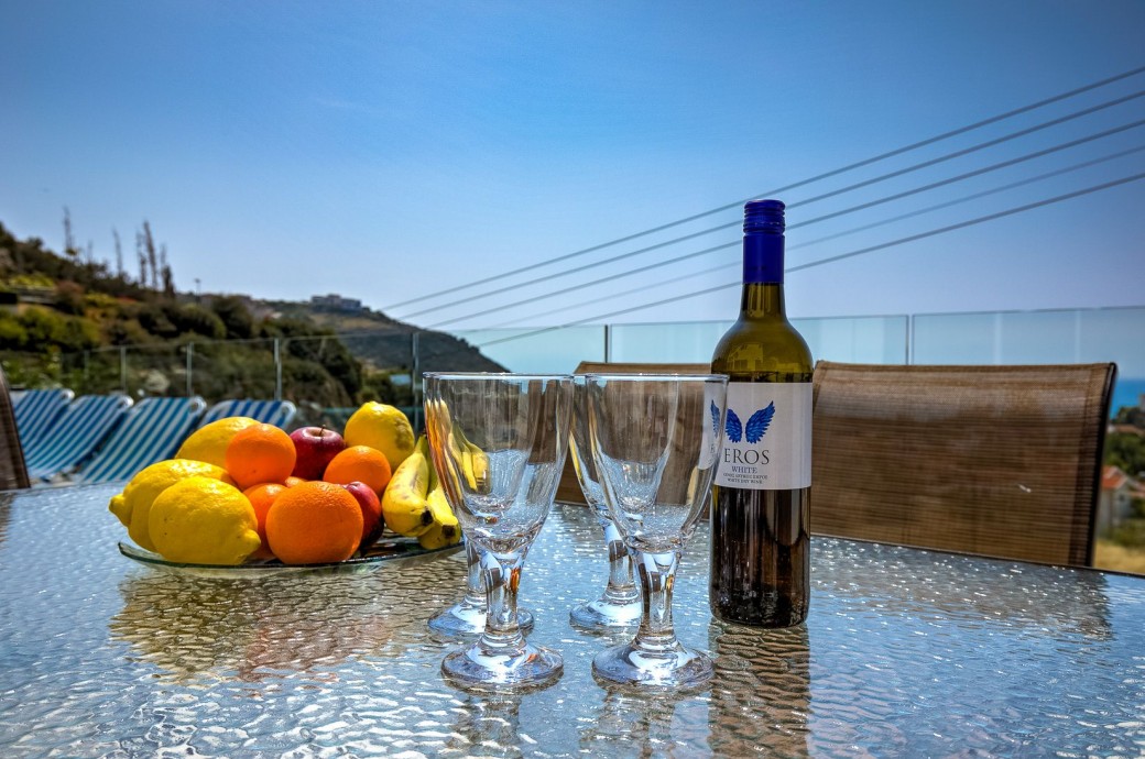 Outside dining table for enjoying al-fresco dining