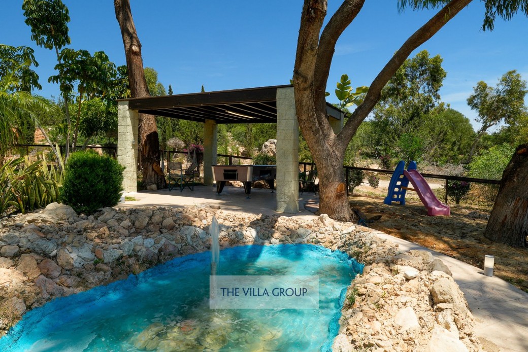 Pool table and children's slide