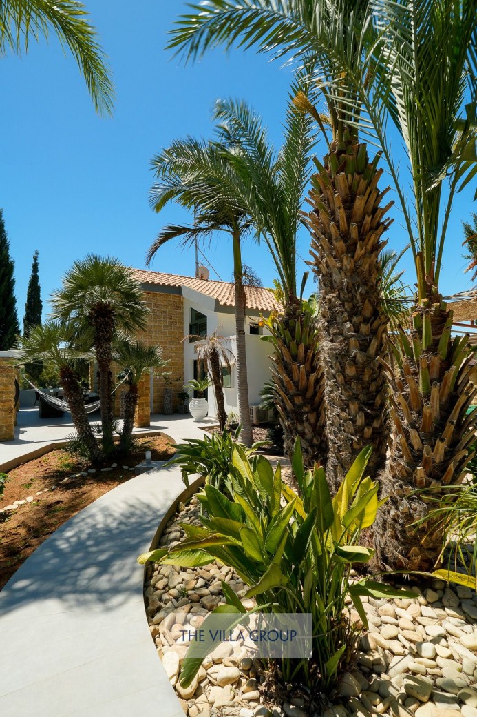 Pathway to the villa