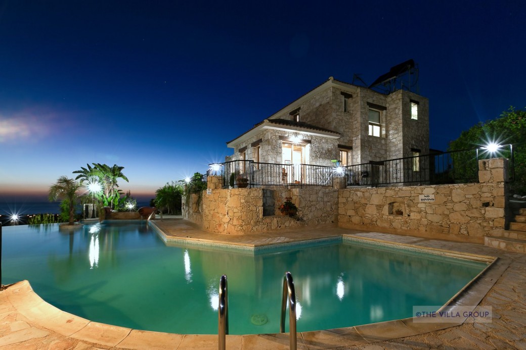 Villa at night