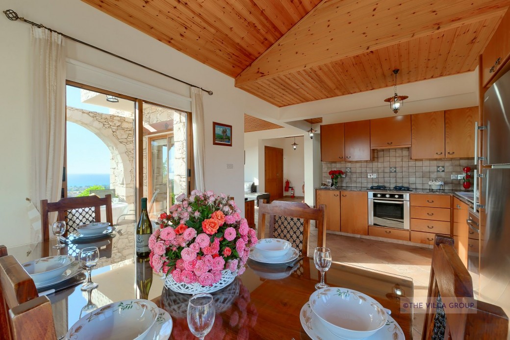 Open plan living, dining and kitchen areas
