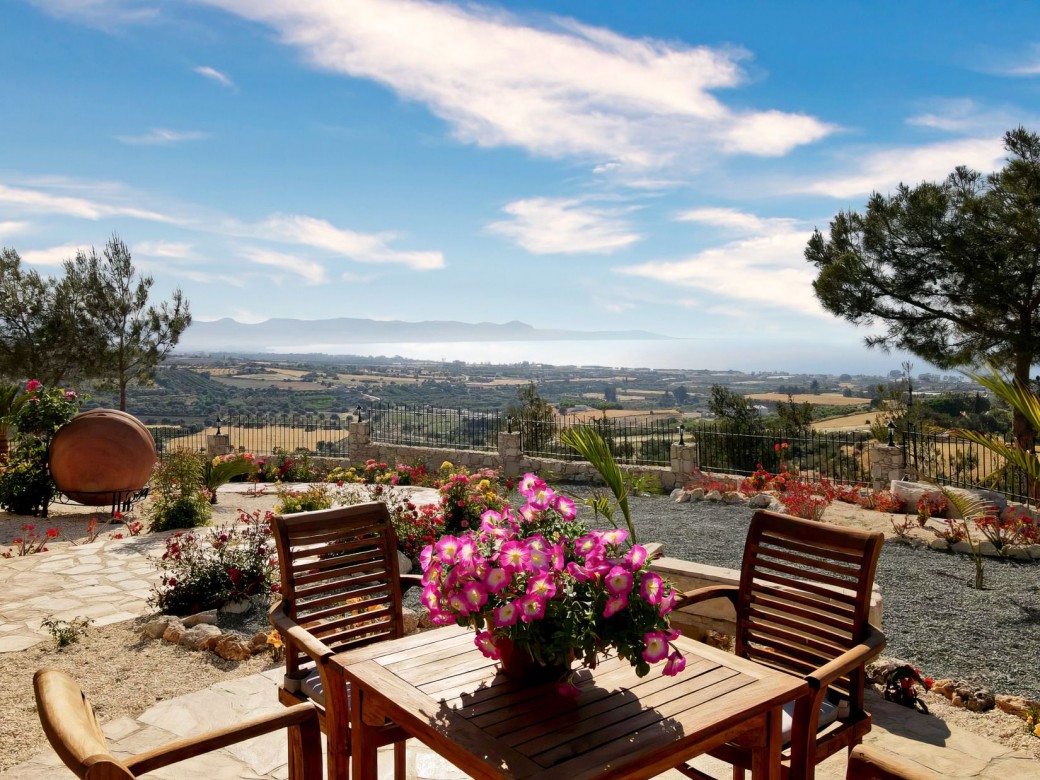 Plenty of outside furniture