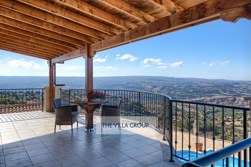 Mesmerising views from the first floor balcony