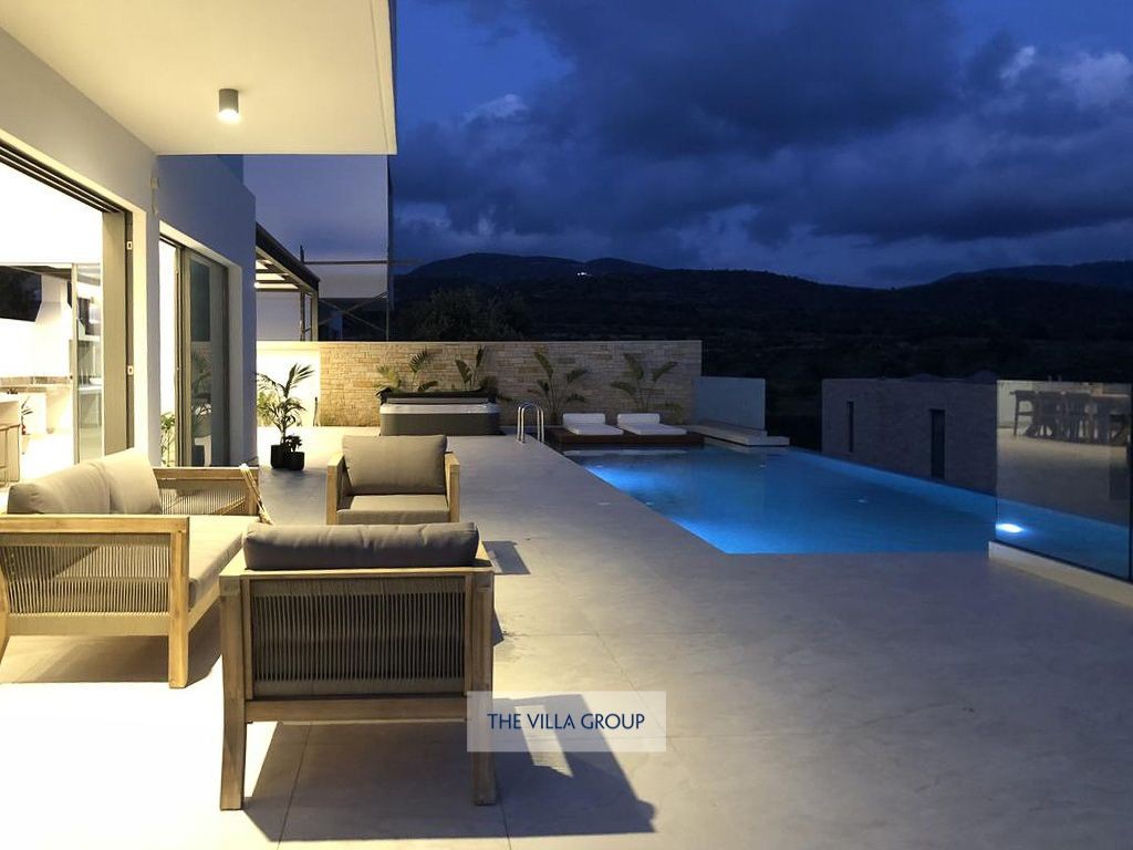 Villa during evening time