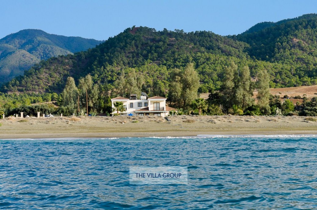View of the villa from the Mediterranean Sea