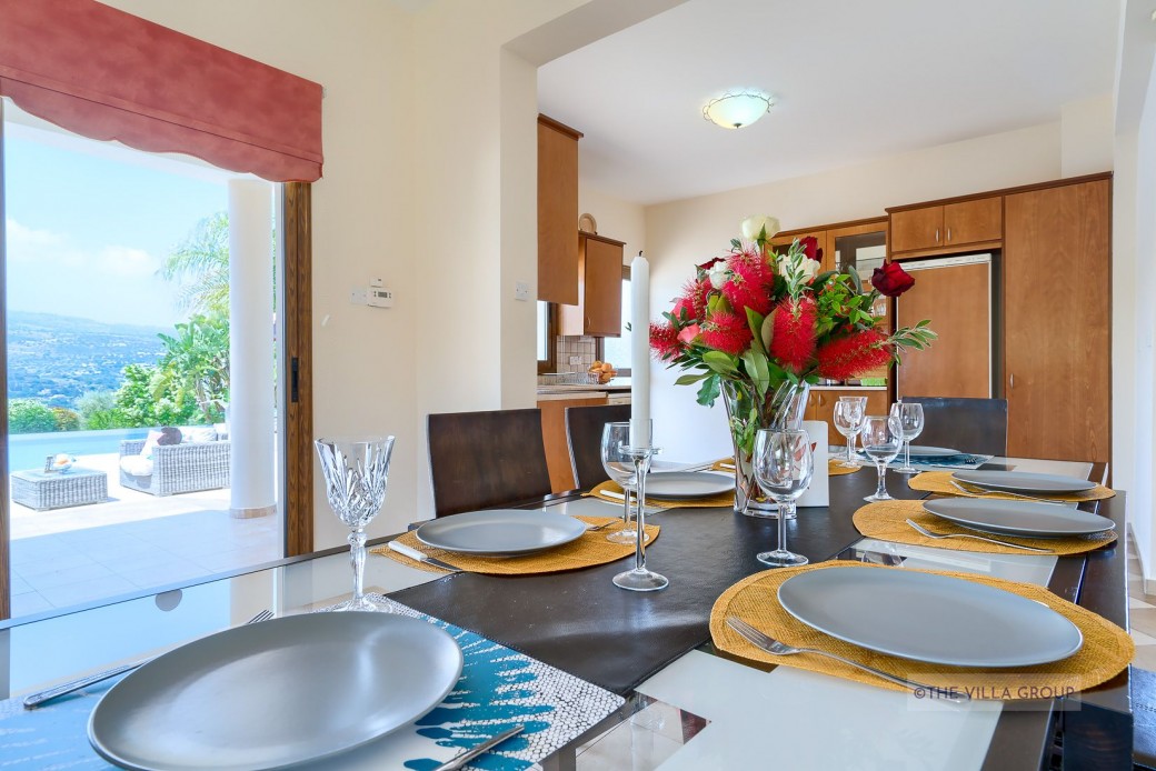 Open plan living, dining and kitchen areas