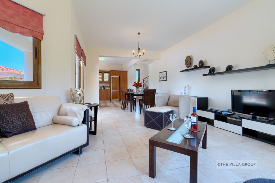 The living area and each bedroom are equipped with air-conditioning for either cooling or heating