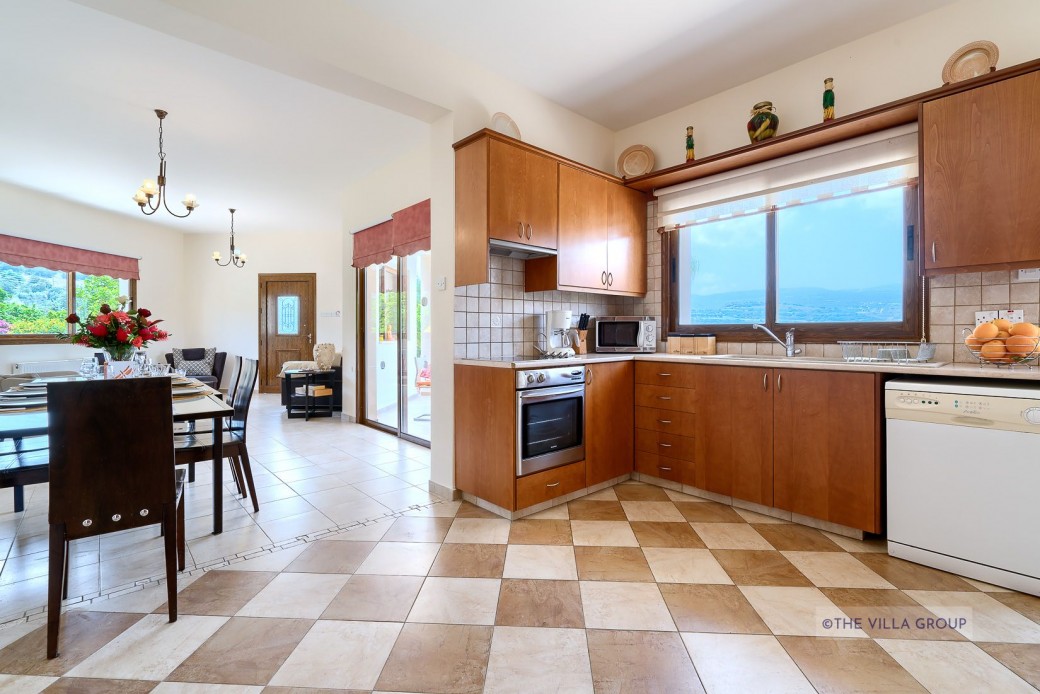 Kitchen and adjacent dining area