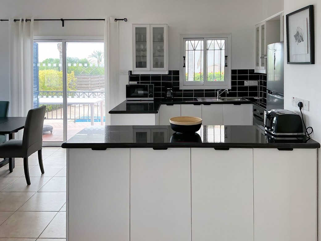 Kitchen equipped with modern appliances