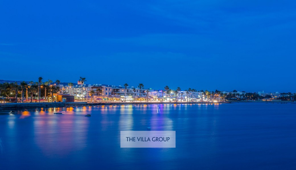 Paphos Harbour at night