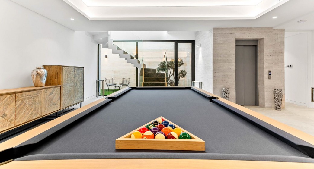 Pool table for entertainment