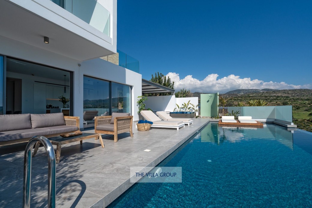 Plenty of outside furniture for relaxing