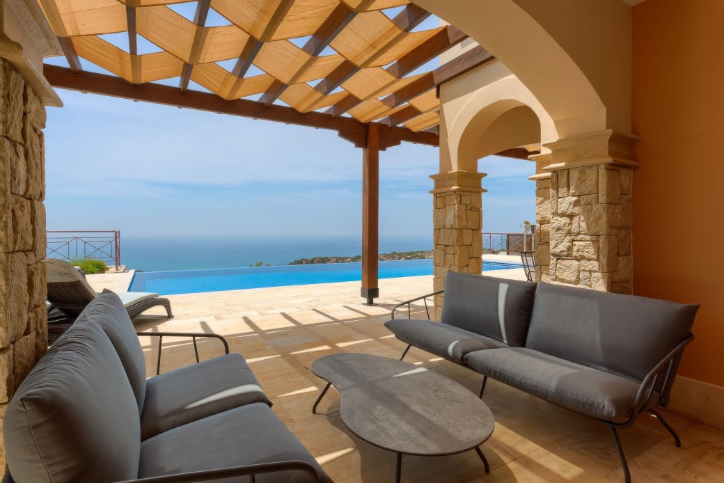 Panoramic view of the sparkling Mediterranean Sea