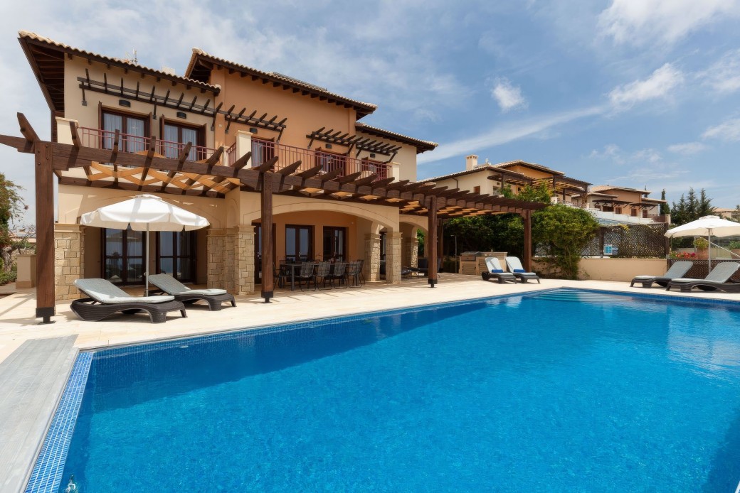 Sunbeds for relaxing under the Cyprus sunshine