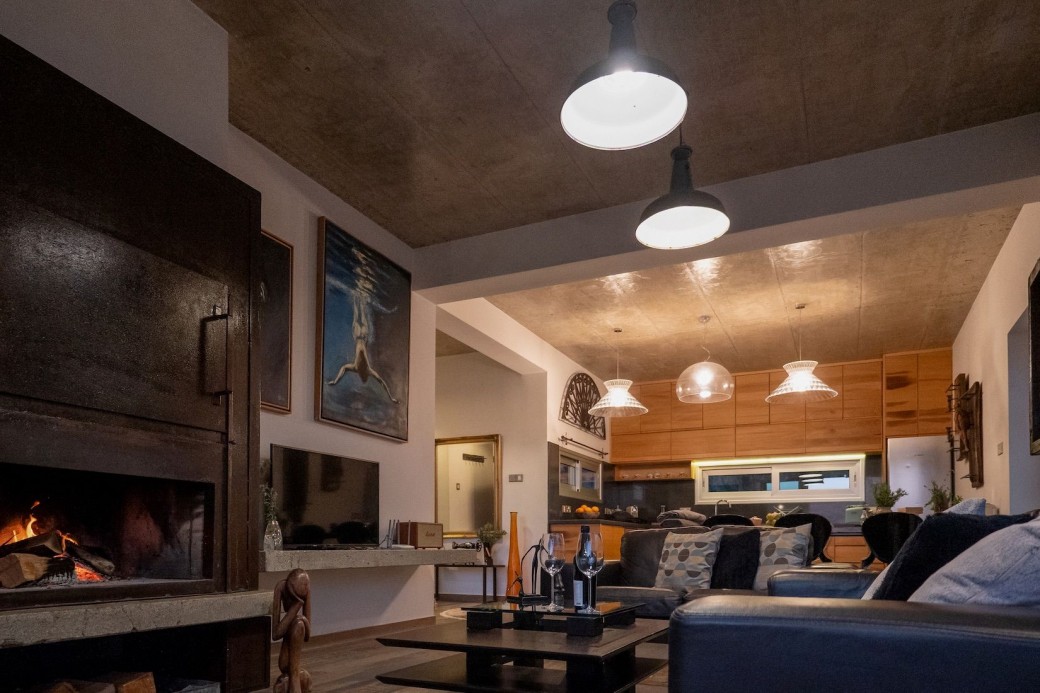 The property has lovely wooden flooring throughout