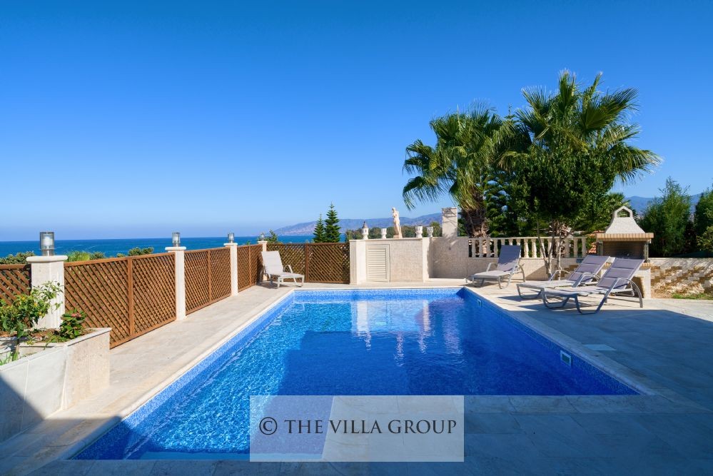 Private swimming pool with amazing sea views