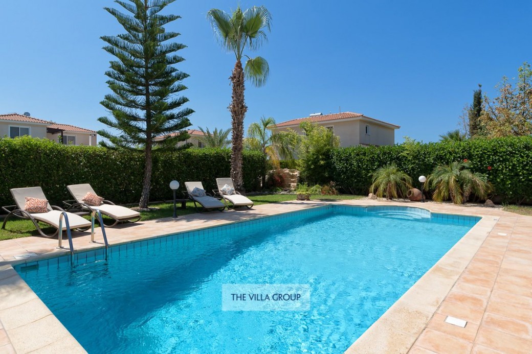 Sunbathing terrace surrounds the swimming pool