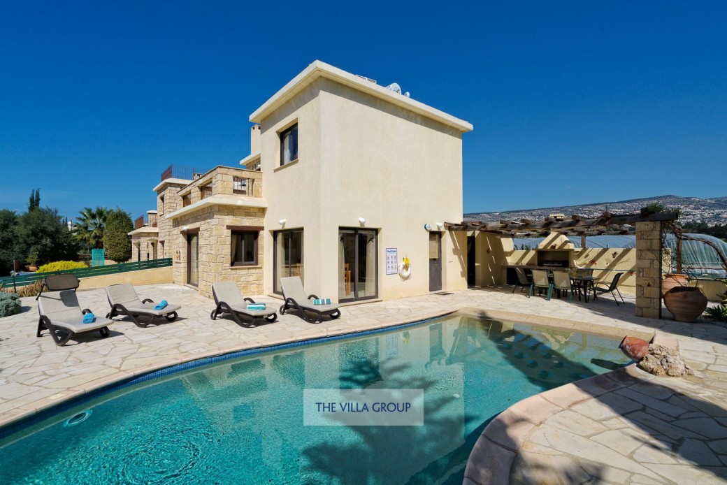 Beach is located 520m from the villa