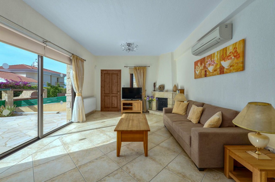 Living area with comfortable sofas