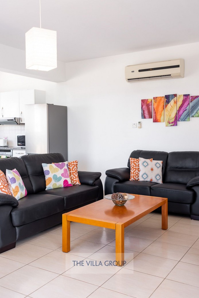 Patio doors from living areas lead to terrace