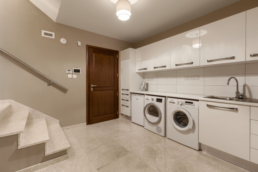 Utility room on lower ground floor