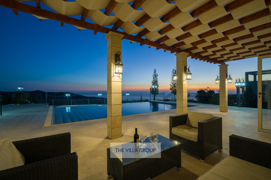 Evening time at the villa