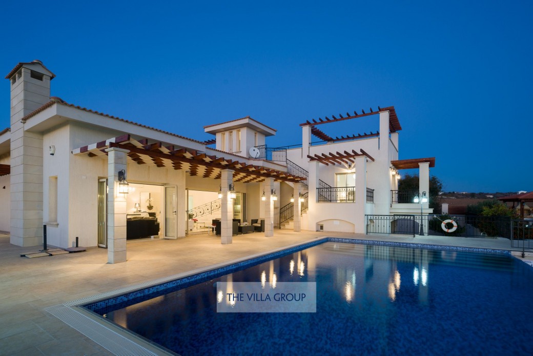Evening time at the villa