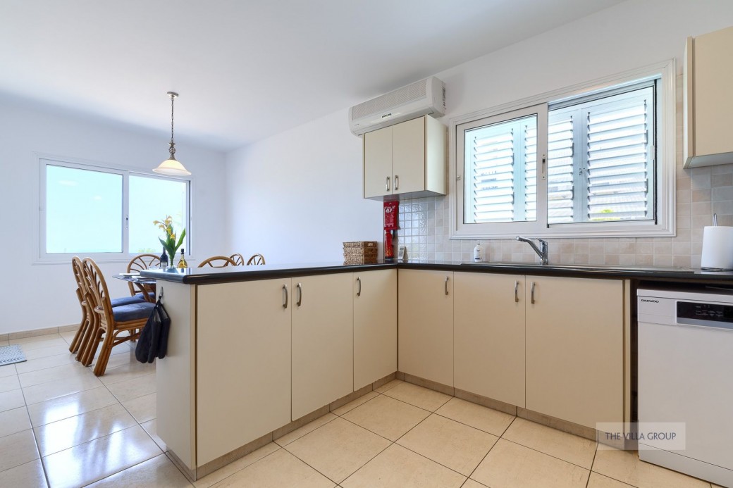 Kitchen with adjacent dining area