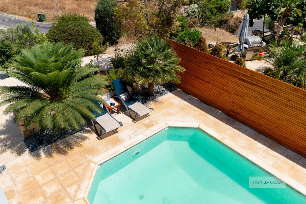 View of the swimming pool from the balcony