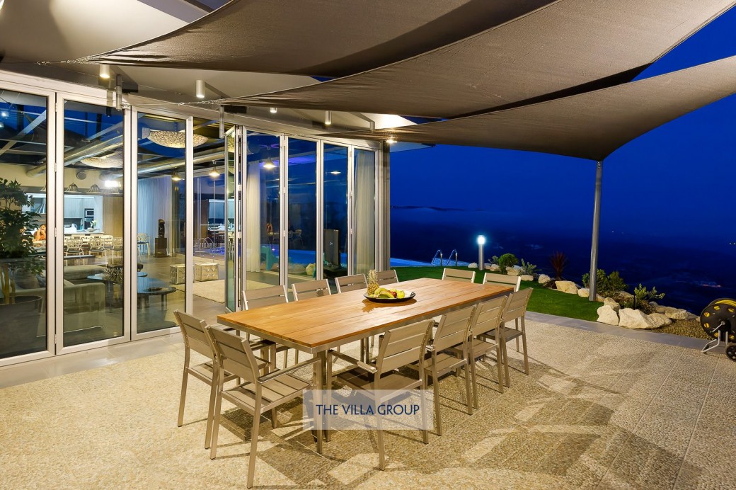 Barbecue and outside furniture for al-fresco dining