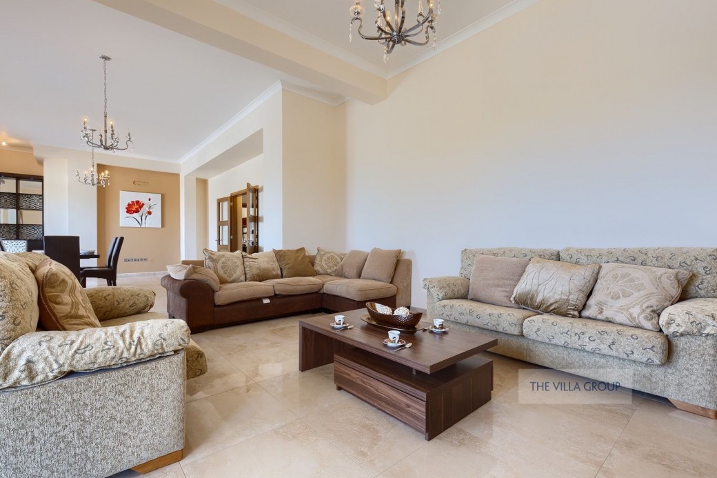 2 living rooms in the villa