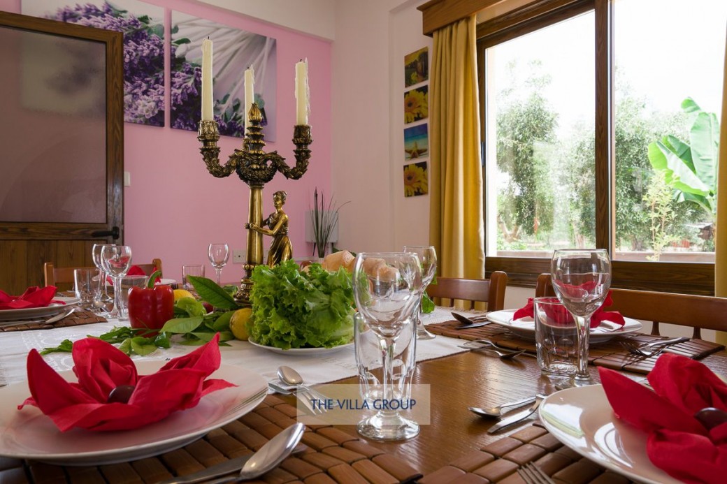 Formal dining table