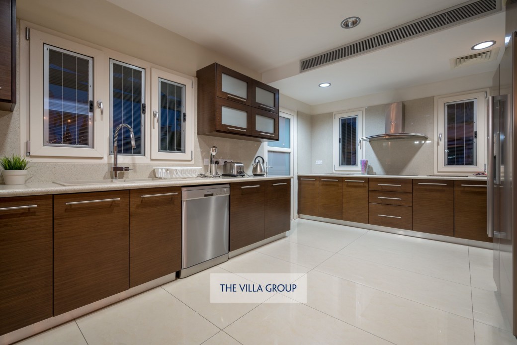 Main kitchen during the evening